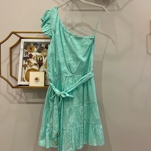 Karina Grimaldi Pauline Jacquard Mini Dress